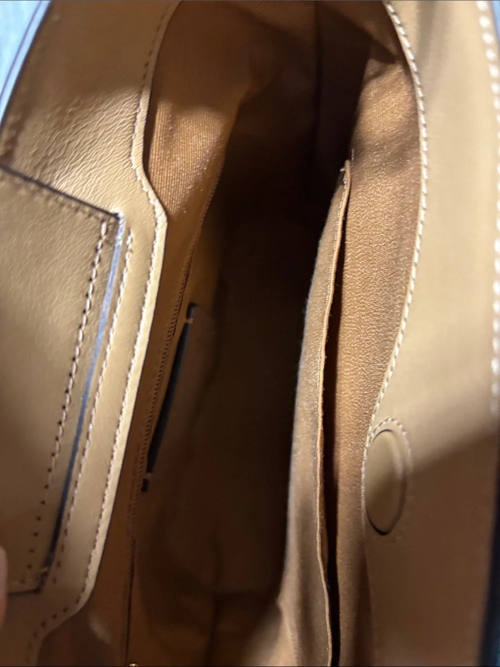 Coach Tan Straw-Trim Bucket Crossbody Bag